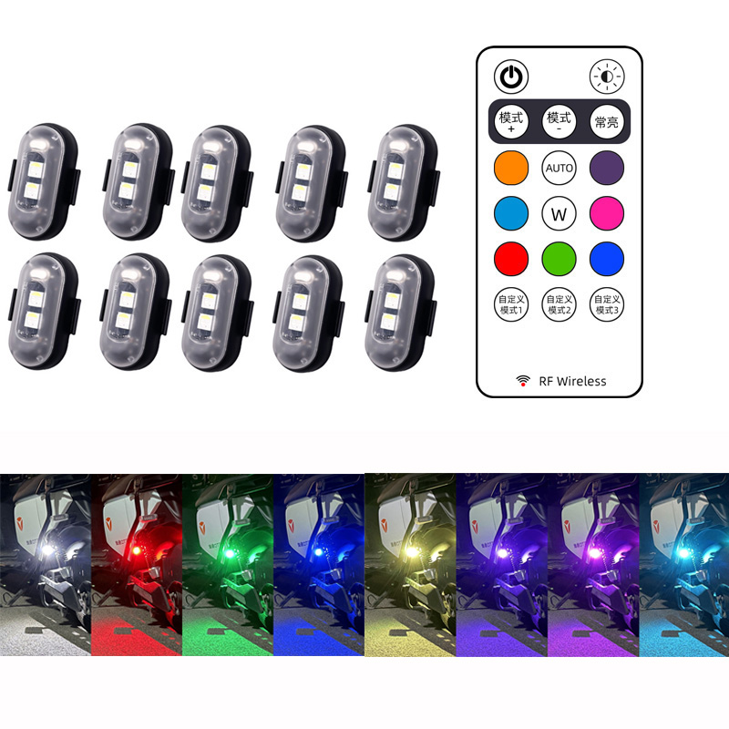 Drone Beacon Light - 10x4x8 Farben drahtlose LED-Drohne Blitzlicht für